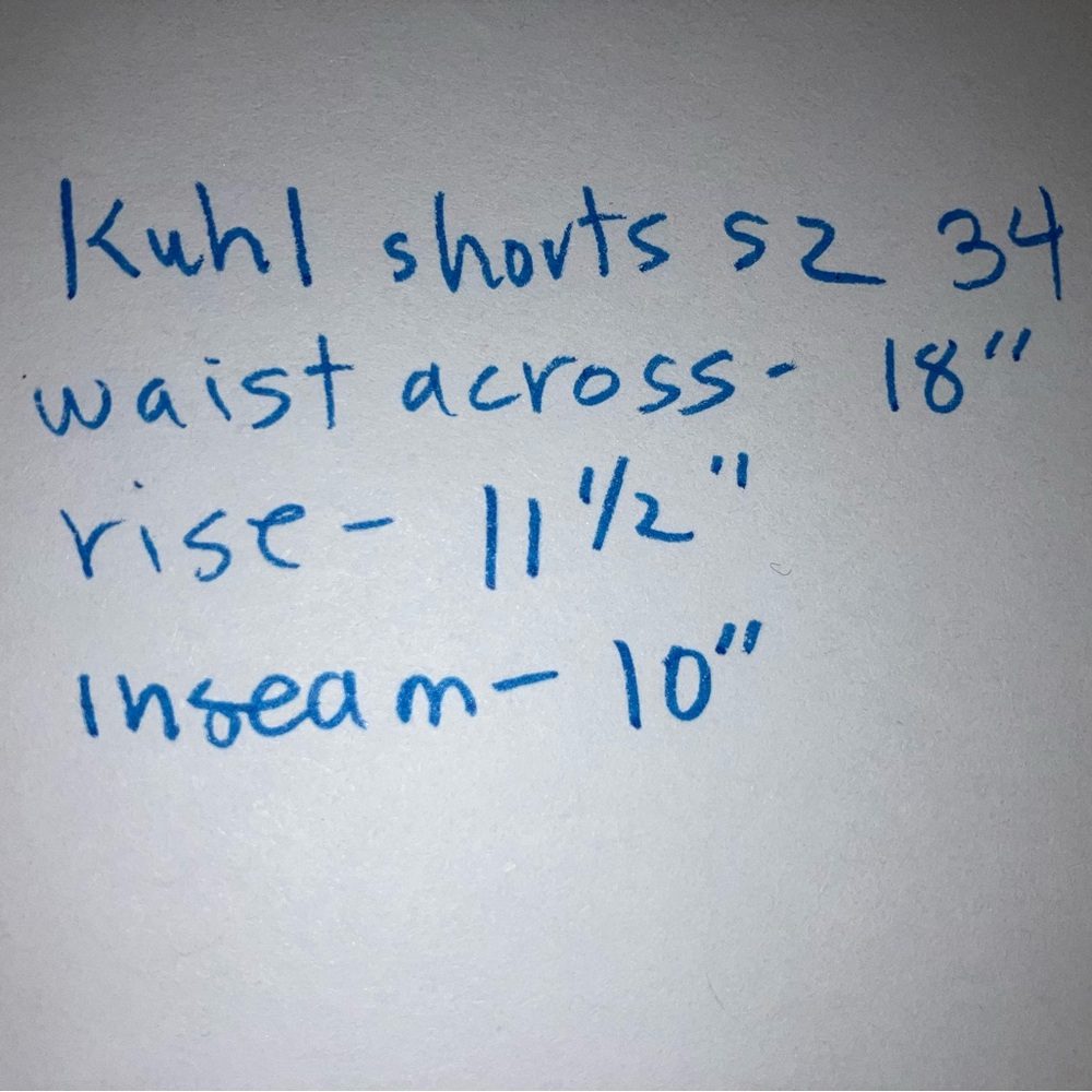 KUHL Renegade Outsider performance short short sz 34 hiking fishing UPF 50+ NWOT - Picture 9 of 9